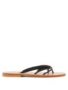 Matchesfashion.com K.jacques - Metelis Leather Slides - Womens - Black