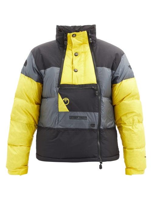 Matchesfashion.com The North Face - Steep Tech Quilted Down Ripstop Coat - Mens - Black Yellow