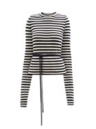 Extreme Cashmere - No. 202 Minus Striped Stretch-cashmere Sweater - Womens - Navy Stripe