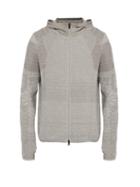 Matchesfashion.com Snow Peak - Zip Up Panelled Hooded Sweatshirt - Mens - Grey
