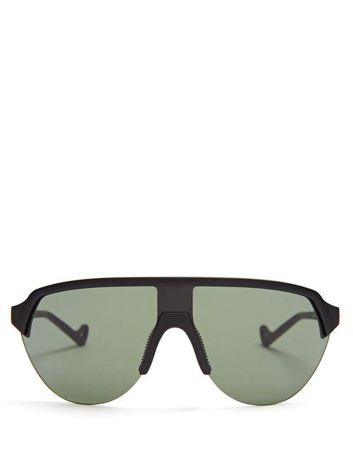 Matchesfashion.com District Vision - Nagata D Frame Performance Sunglasses - Womens - Black