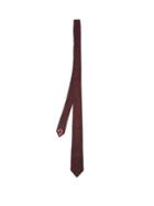 Matchesfashion.com Paul Smith - Polka Dot Embroidered Silk Tie - Mens - Burgundy