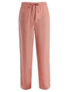 Matchesfashion.com On The Island - Antiparos Drawstring Trousers - Womens - Pink Print
