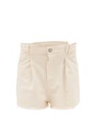Matchesfashion.com Raey - Fold Raw-hem Denim Shorts - Womens - Ivory