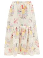 Matchesfashion.com Sea - Linden Patchwork Quilted-cotton Skirt - Womens - White Multi