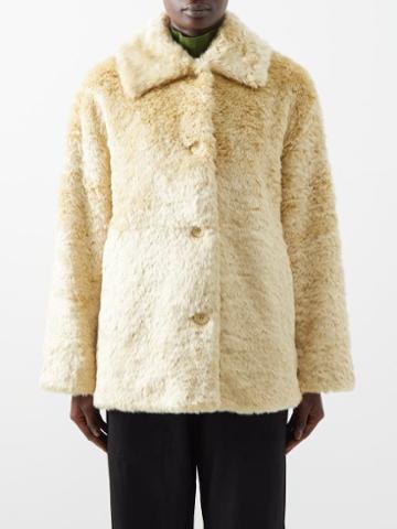 Proenza Schouler White Label - Faux-fur Coat - Womens - Yellow