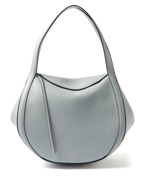 Wandler - Lin Leather Shoulder Bag - Womens - Light Blue