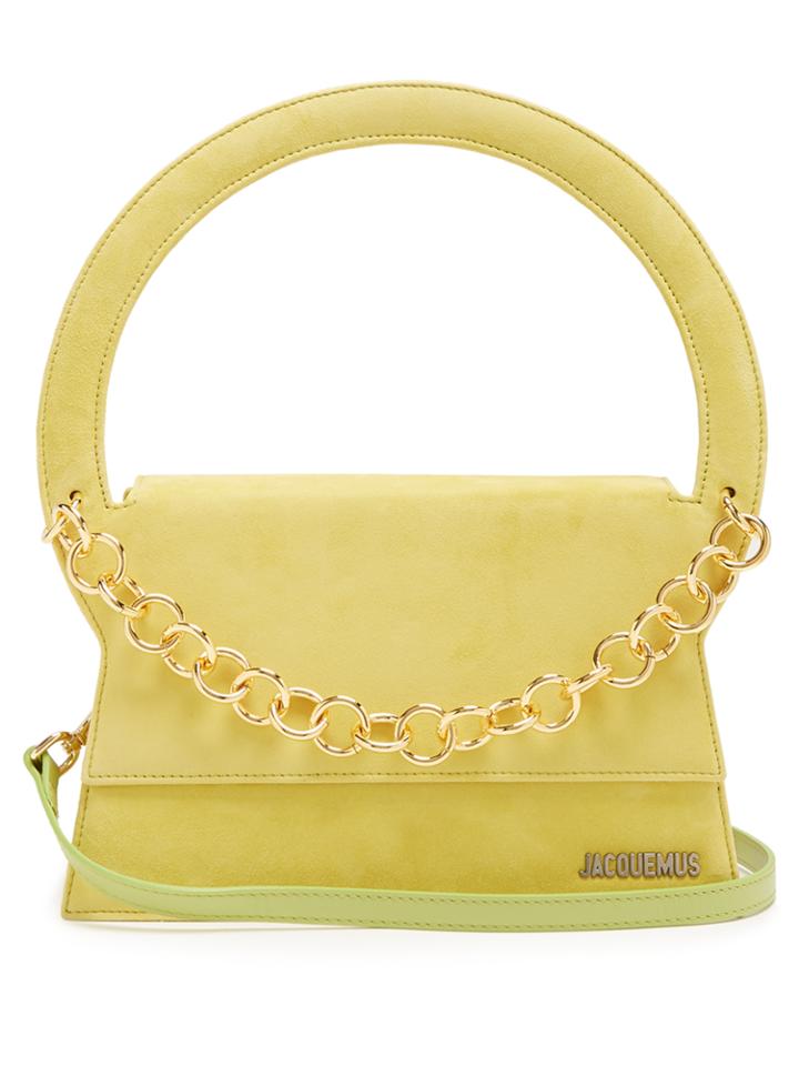 Jacquemus Le Sac Rond Suede Shoulder Bag