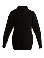 Cecilie Bahnsen Anila Contrast-knit Wool Sweater