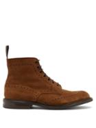 Matchesfashion.com Tricker's - Stow Lace-up Suede Ankle Boots - Mens - Tan