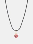 Lauren Rubinski - Ladybird Enamel & 14kt Gold Necklace - Womens - Red Gold