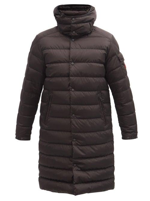 Matchesfashion.com Moncler - Hooded Recycled-fibre Quilted Down Coat - Mens - Black
