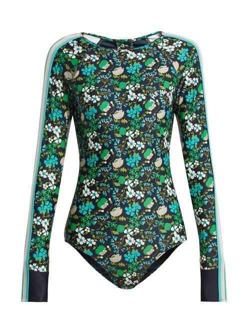 Matchesfashion.com The Upside - Floral Print Performance Paddle Suit - Womens - Navy Print