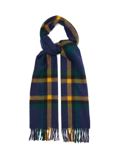 Matchesfashion.com A.p.c. - Annie Tartan Jacquard Wool Blend Scarf - Womens - Blue Multi