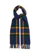 Matchesfashion.com A.p.c. - Annie Tartan Jacquard Wool Blend Scarf - Womens - Blue Multi