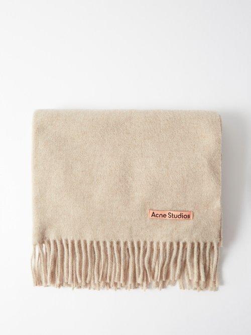 Acne Studios - Canada New Fringed Wool Scarf - Mens - Oatmeal