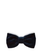 Matchesfashion.com Comme Les Loups - Midnight Bloom Velvet Bow Tie - Mens - Navy
