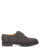 Matchesfashion.com John Lobb - Croft Suede Derby Shoes - Mens - Grey
