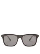 Matchesfashion.com Gucci - Square Acetate Sunglasses - Mens - Black