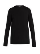Matchesfashion.com Belstaff - South View Crew Neck Ribbed Knit Sweater - Mens - Black