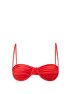 Matchesfashion.com Isa Boulder - Idris Underwired Bikini Top - Womens - Red