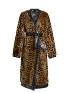 Attico Vivian Leopard-print Coat