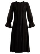 Matchesfashion.com Roksanda - Tovi Striped Knitted Dress - Womens - Black