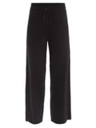 Live The Process - Baja Cotton-blend Jersey Wide-leg Track Pants - Womens - Black