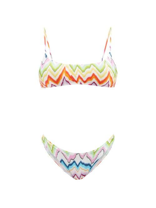 Missoni - Zigzag-print Scoop-neck Bikini - Womens - Multi