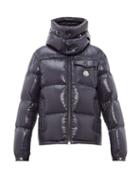 Matchesfashion.com Moncler - Montbeliard Tricolour Two Way Zip Down Jacket - Mens - Navy
