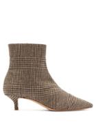 Matchesfashion.com Giuliva Heritage Collection - Point-toe Tweed Ankle Boots - Womens - Brown Multi