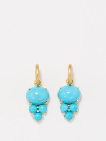 Irene Neuwirth - Turquoise & 18kt Gold Earrings - Womens - Blue