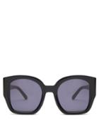 Matchesfashion.com Karen Walker Eyewear - Checkmate Oversized Acetate Sunglasses - Womens - Black Grey