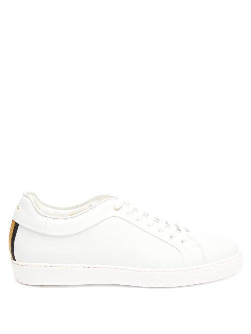 Matchesfashion.com Paul Smith - Nastro Artist Stripe Leather Trainers - Mens - White