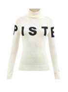 Perfect Moment - Piste Intarsia Roll-neck Merino Sweater - Womens - White
