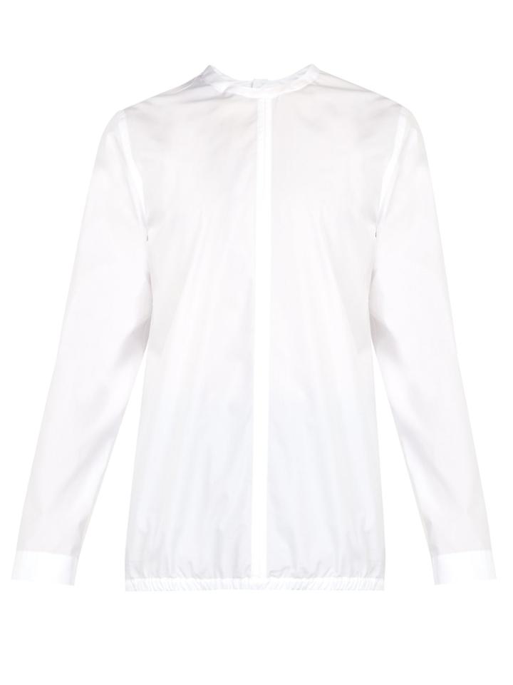 Jil Sander Button-back Cotton-poplin Shirt