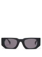 Matchesfashion.com Kuboraum - Oversized Square Acetate Sunglasses - Mens - Black