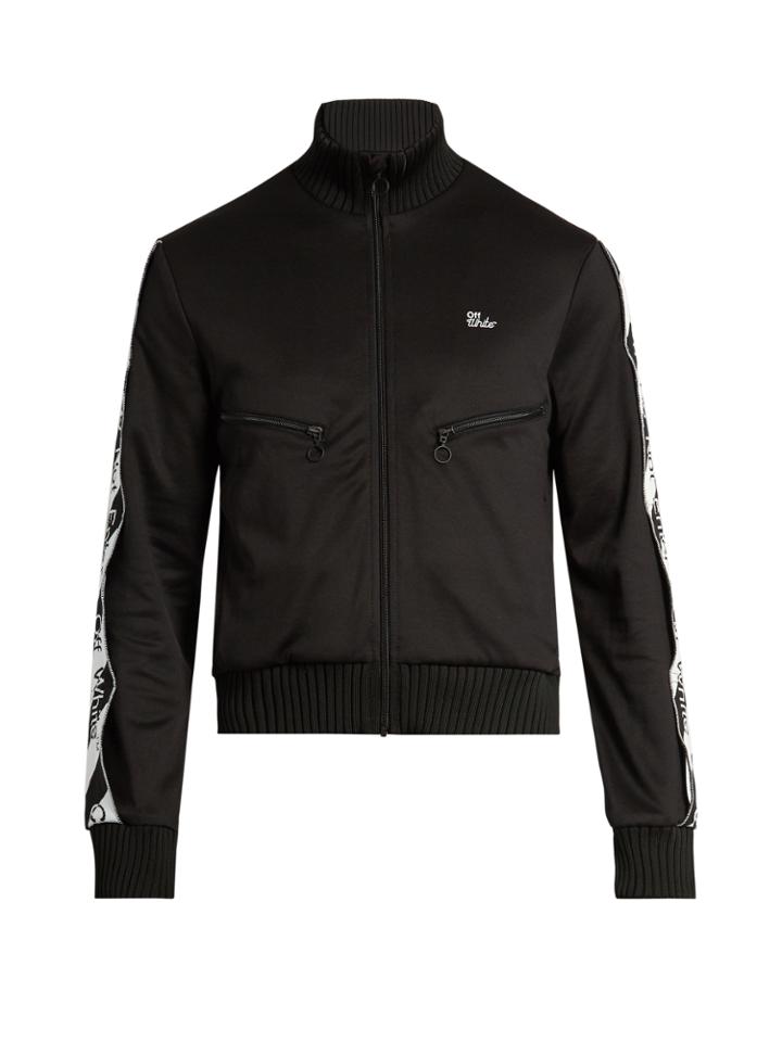 Off-white Logo-print Zip-through Track Sweatshirt