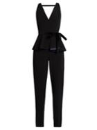Roksanda Navarro Peplum Stretch-cady Jumpsuit