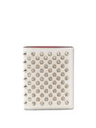 Matchesfashion.com Christian Louboutin - Palatin Spike-embellished Leather Wallet - Womens - White Multi