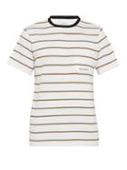Matchesfashion.com Saturdays Nyc - Randall Striped Cotton Jersey T Shirt - Mens - White