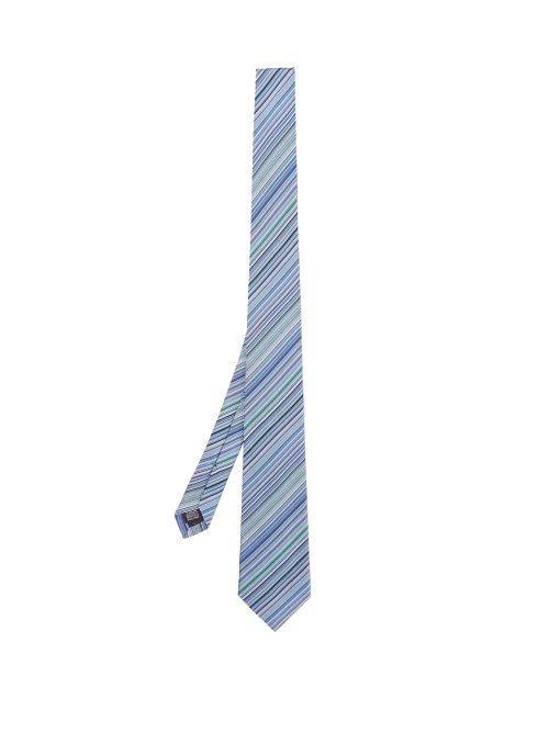 Matchesfashion.com Paul Smith - Striped Silk Tie - Mens - Blue