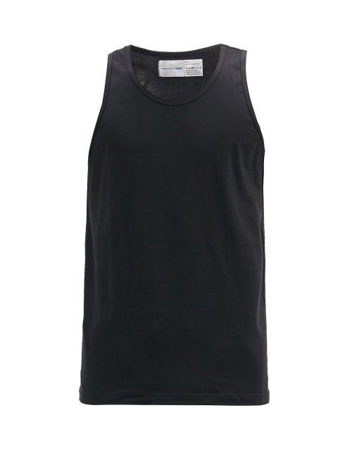 Matchesfashion.com Comme Des Garons Shirt - Crew-neck Cotton-jersey Vest - Mens - Black