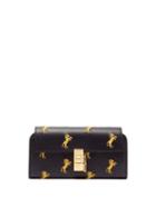 Matchesfashion.com Chlo - Drew Horse Embroidered Leather Wallet - Womens - Navy Multi