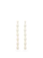 Matchesfashion.com Simone Rocha - Drop Extra-long Faux-pearl Earrings - Womens - Pearl