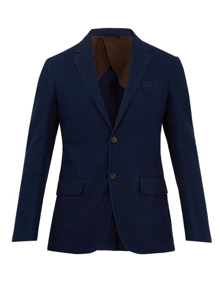 Zegna Sartorial Single-breasted Cotton-twill Blazer