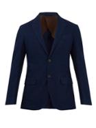 Zegna Sartorial Single-breasted Cotton-twill Blazer