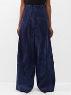 Raey - Relaxed Army Jeans - Womens - Blue