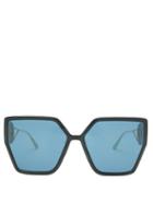 Matchesfashion.com Dior - 30montaigne Butterfly Acetate Sunglasses - Womens - Black Blue