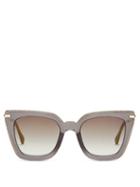 Matchesfashion.com Jimmy Choo - Ciara Square Glittered Acetate Sunglasses - Womens - Black